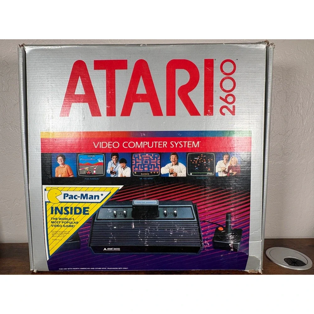 Atari 2600 Darth Vader Console Set- Games- Joysticks-‎ Original Matching Box
